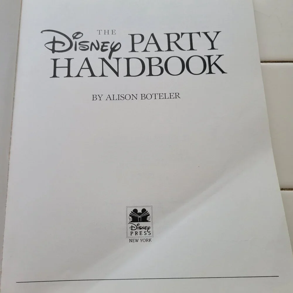 The Disney Party Handbook By Alison Boteler 1992 First Edition Paperback Vintage